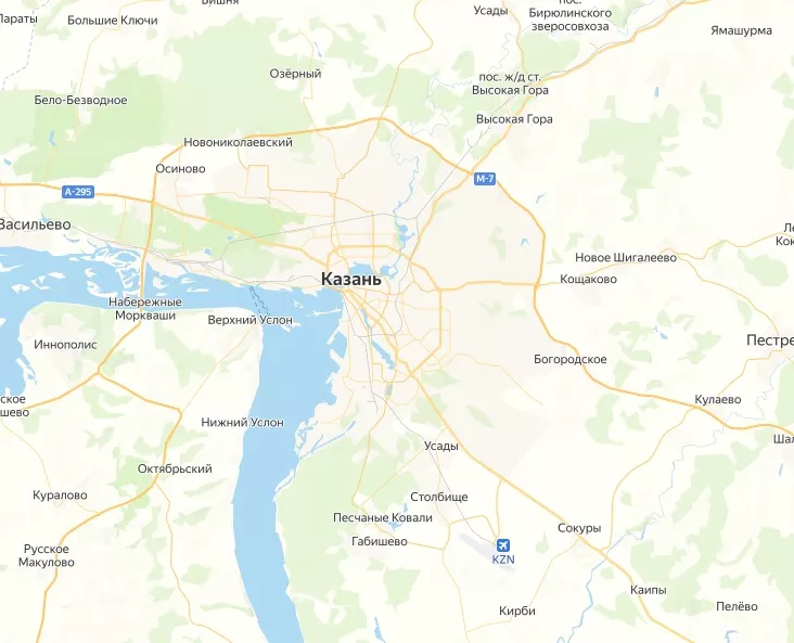 Карта Казани